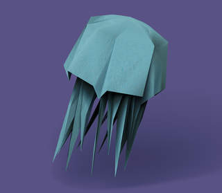 jellyfish origami style