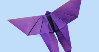 Image of Butterfly in Origami Style
