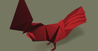 Origami Rooster