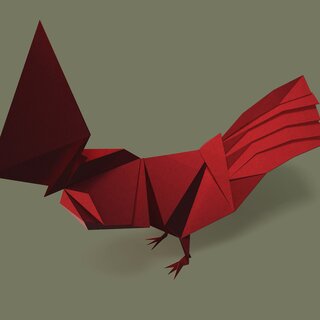 Origami Rooster