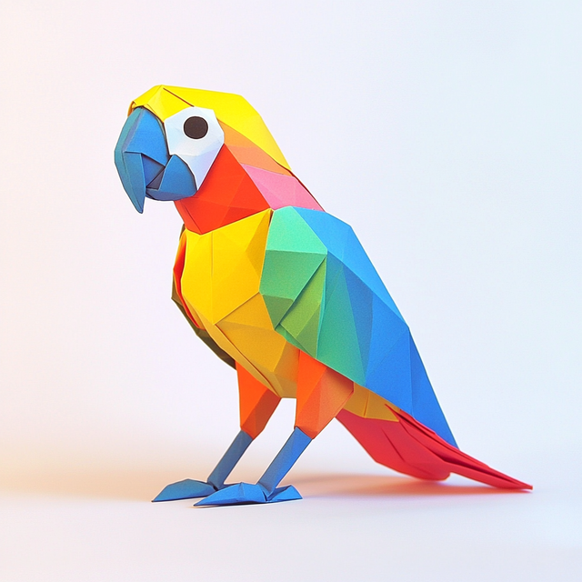 Origami Parrot