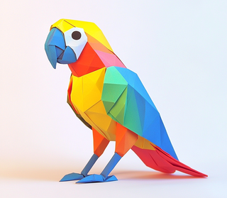 Origami Parrot