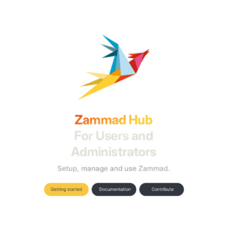 Image of the zammad docs webseite