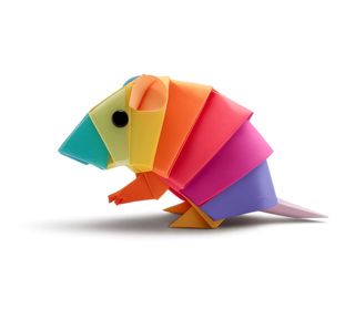 Maus im Origami Style