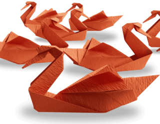 origami swans