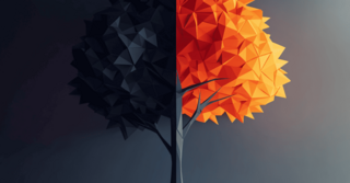 Tree in Origmai Style