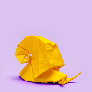 Origami einer Schnecke