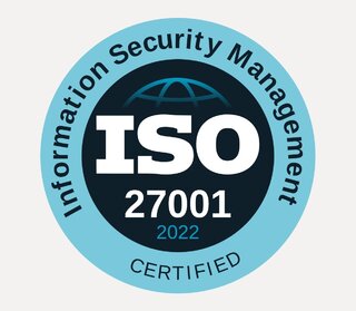 ISO/IEC 27001:2022 badge