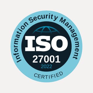 ISO/IEC 27001:2022 badge