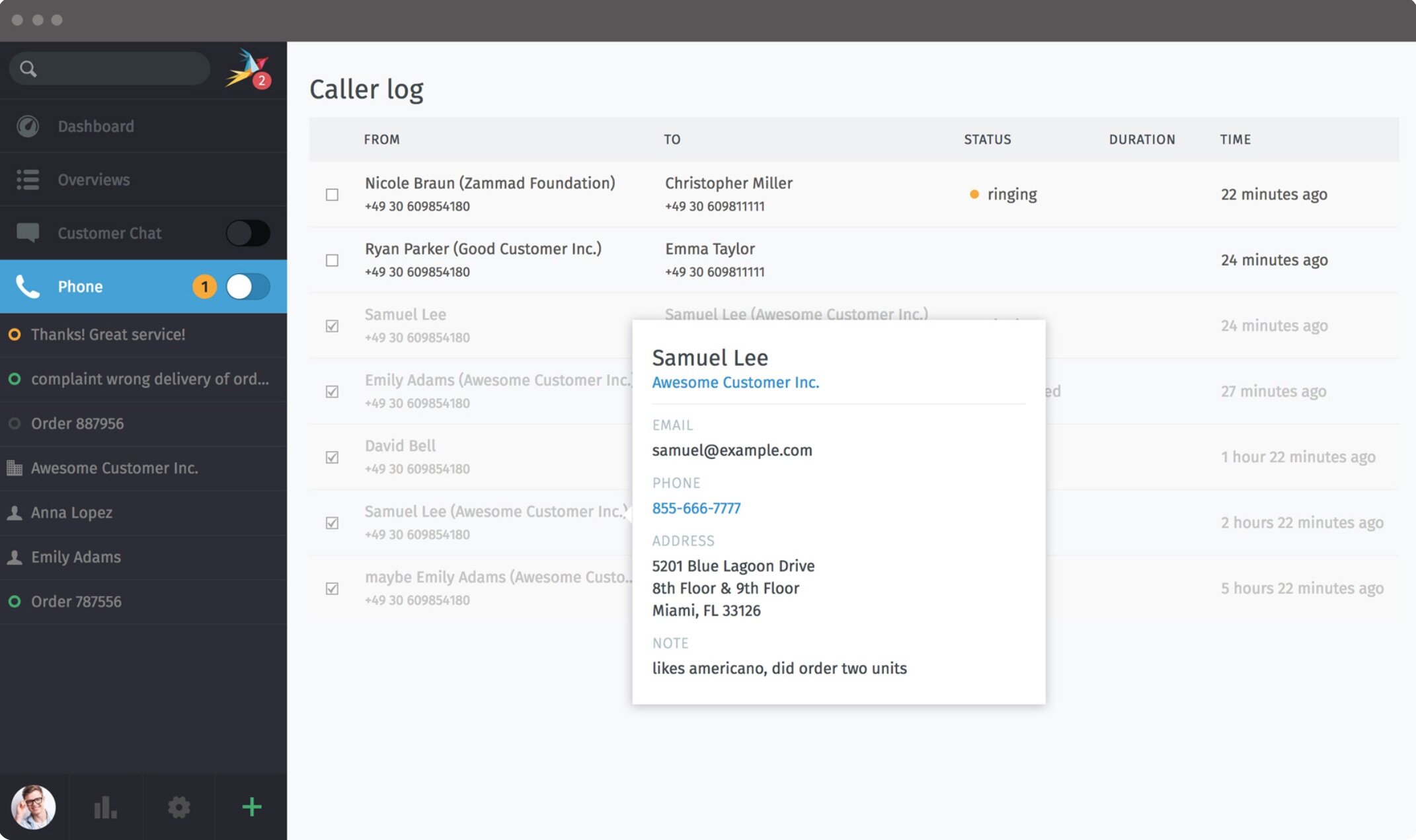 CTI Integration | Zammad Features