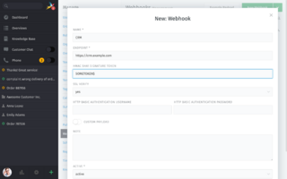 Webhooks | Zammad Features