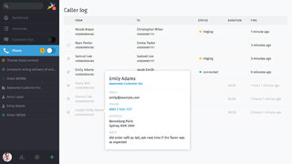 Zammad Screenshot agent CTI Integration