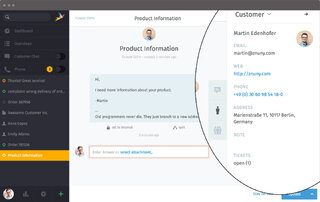 Zammad Screenshot Clearbit Agent Customer