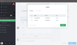 Zammad Screenshot I-doit select objects