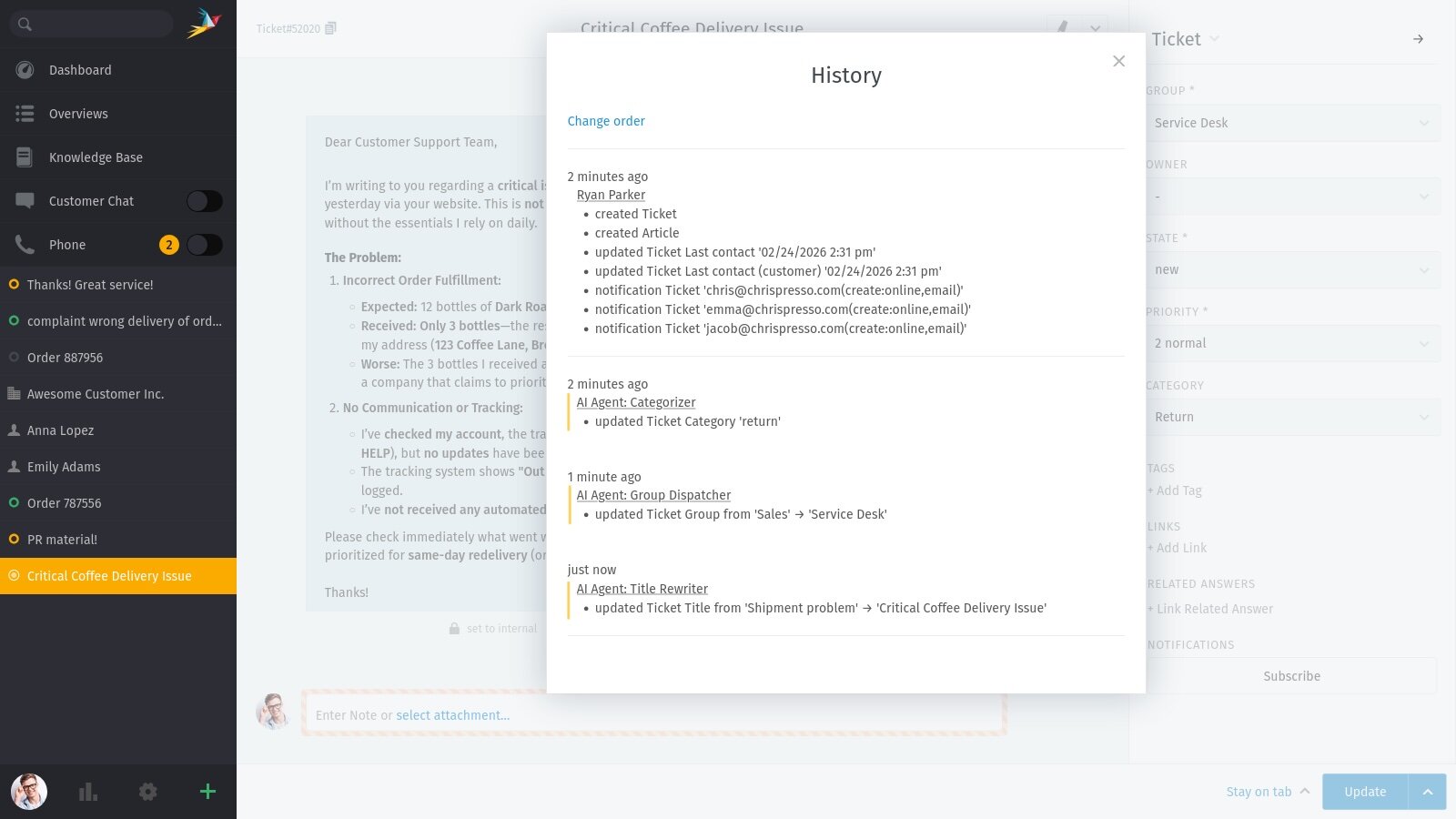 Major release: Zammad 7.0 with AI features