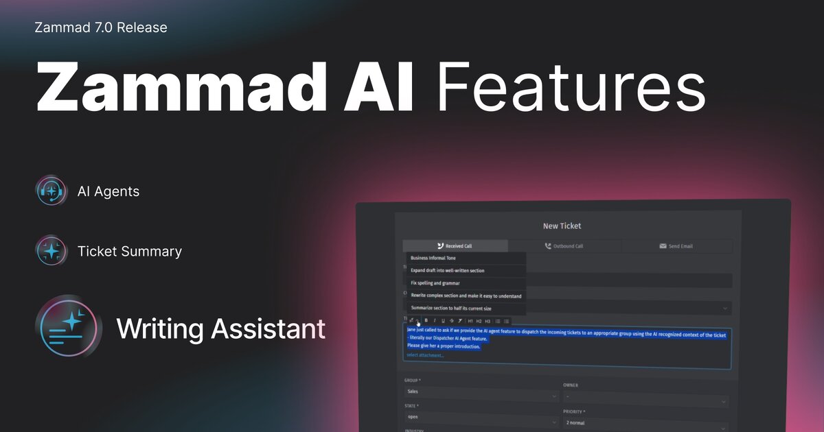 Zammad Login Zammad 7.0: Open-Source Helpdesk with AI